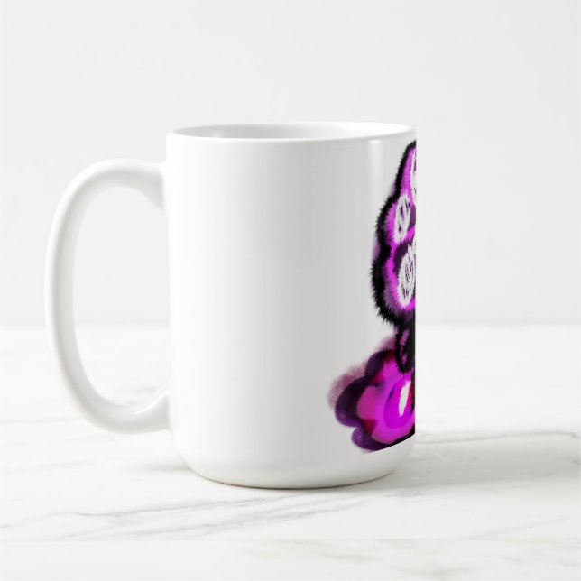 Mug Paon violet (Gauche)