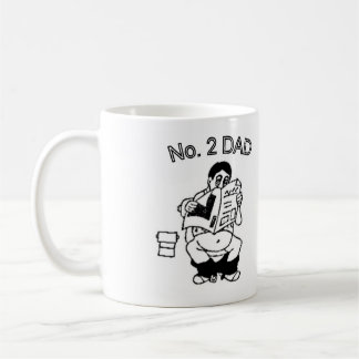 Mug Papa #2 drôle (sur le pot)