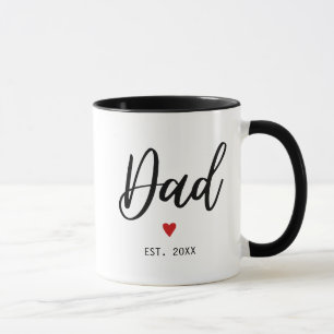 Mug Papa A Établi Le Minimaliste Moderne