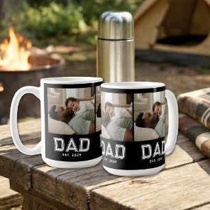 Mug Papa a établi White Black 3 Photo