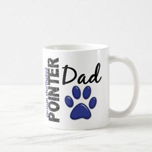 Mug Papa allemand 2 d'indicateur aux cheveux courts