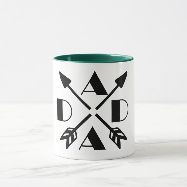 Mug Papa Arrow Mug, Cadeau personnalisé café personnal (Centre)