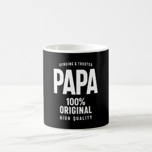 Mug Papa authentique et fiable   Cadeau Père