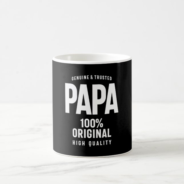 Mug Papa authentique et fiable | Cadeau Père (Centre)