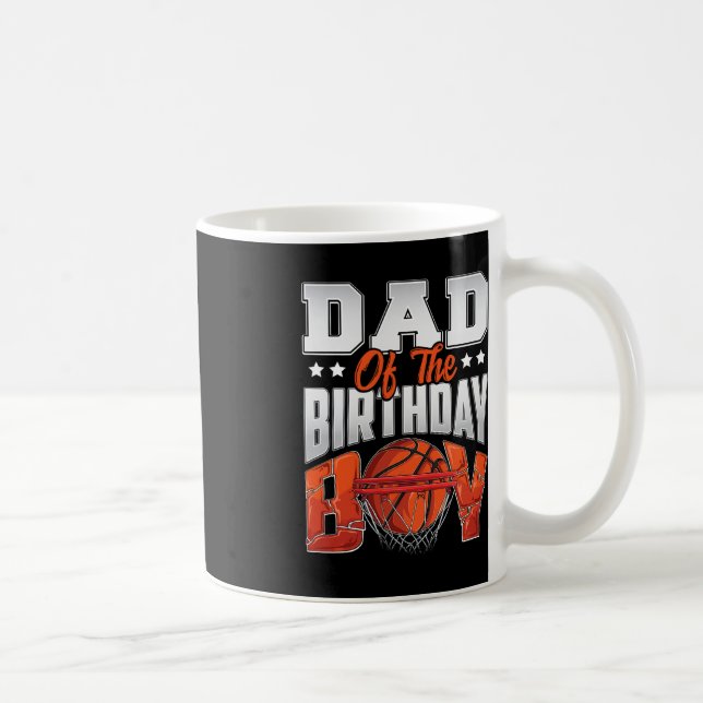 Mug Papa basket-ball anniversaire Garçon Famille Balle (Droite)