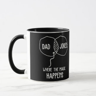 Mug Papa Blague Où La Magie Se Produit Fête des pères 