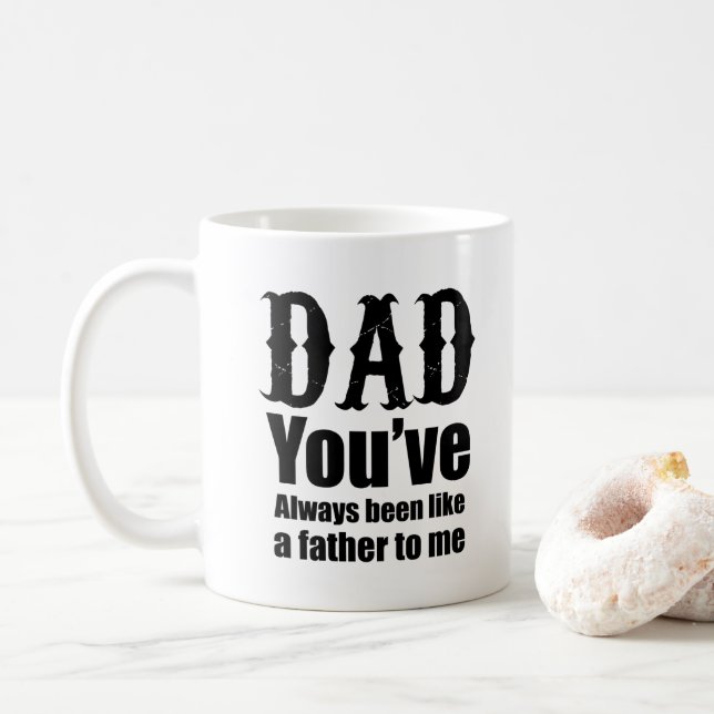 Mug Papa blanc noir vous avez toujours été comme un (Avec donut)