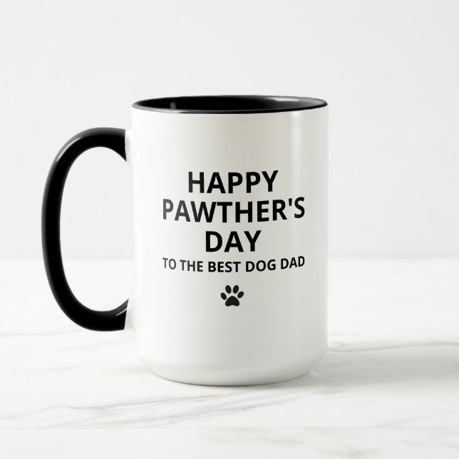 Mug Papa Chien de la fête des Pères, Mug personnal (Gauche)