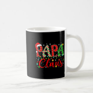 Mug Papa Claus Lumières de Noël Pyjama Famille Assorti