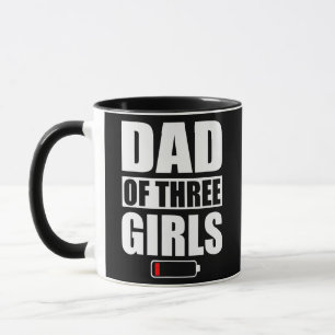 Mug Papa De 3 Filles Trois Filles Fête des pères