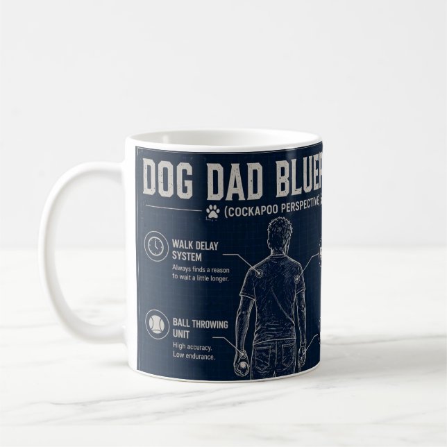 Mug Papa de Cockapoo  (Gauche)