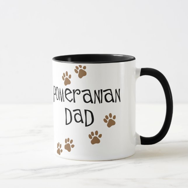 Mug Papa de Pomeranian (Droite)