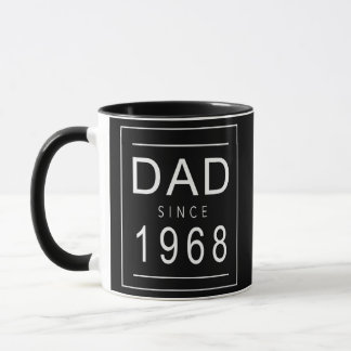 Mug Papa depuis 1968 68 Esthétique promu à papa