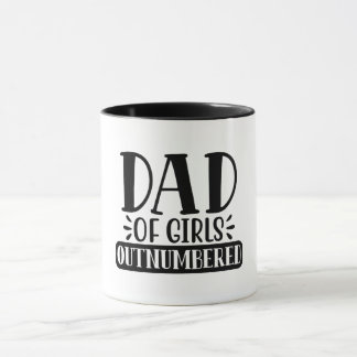 Mug Papa des filles en plus grand nombre