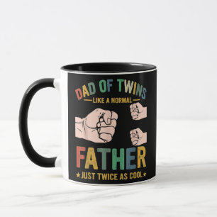 Mug Papa Des Jumeaux Comme Un Père Normal Deux Fois