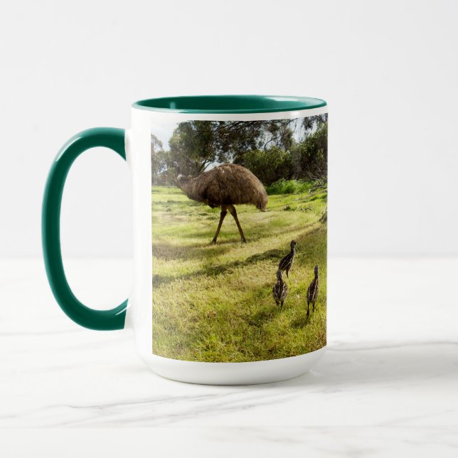 Mug Papa Et Bébé Emus, (Gauche)