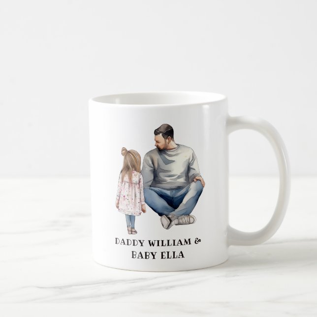 Mug Papa et filles personnalisées (12) (Droite)