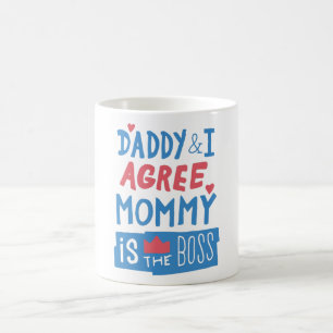Mug Papa et I agree Maman est le patron