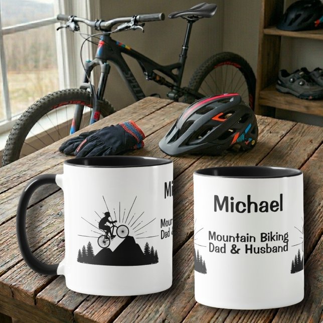Mug Papa et mari de VTT (Créateur téléchargé)