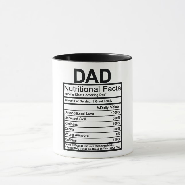 Mug Papa - Faits nutritionnels (Centre)