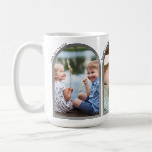 Mug Papa   Fête des pères Photo Collage & Texte Arc Mo