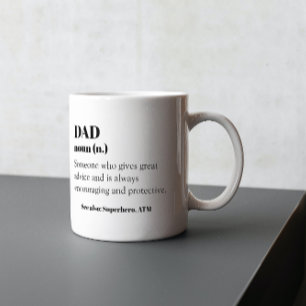 Mug Papa FunnyDefinition Word Noun Fête des pères cade