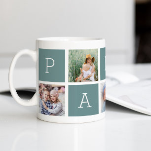 Mug Papa   Grand-père 5 Collage photo