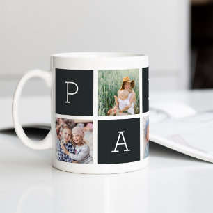 Mug Papa   Grand-père 5 Collage photo