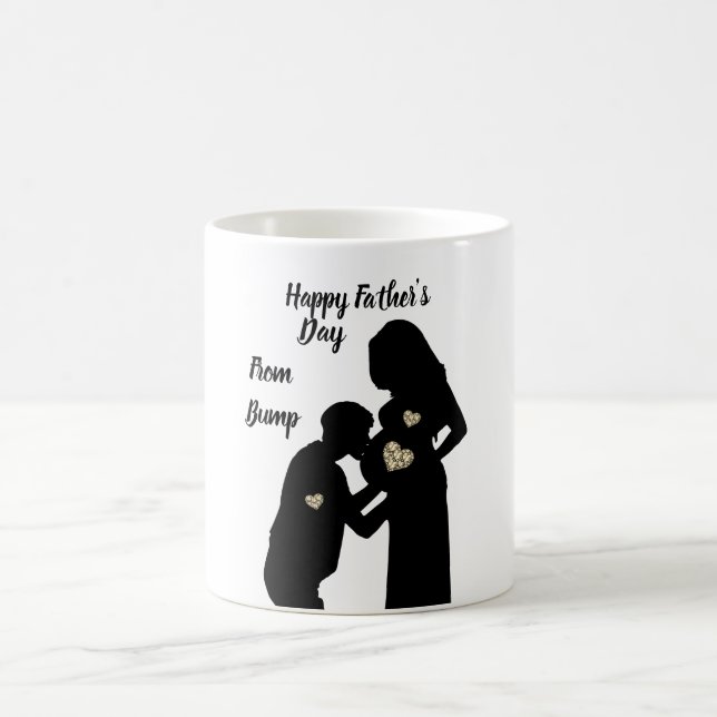 Mug Papa heureux de fête des pères de bosse (Centre)