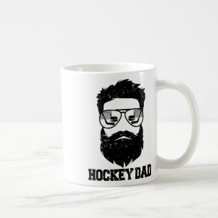 Mug Papa hockey drôle cheveux décoiffés barbe Papa hoc