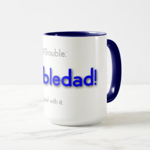 Mug papa inquiet ! - bleu de base
