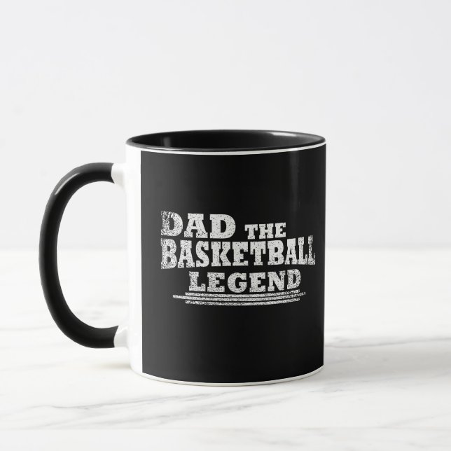 Mug Papa la légende du basket-ball drôle cadeaux de fê (Gauche)