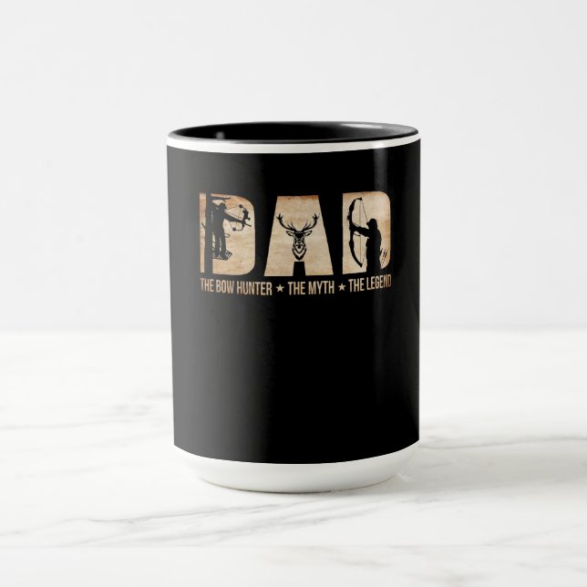 Mug Papa Le Chasseur De Bow Mythe Légende Chasse Cadea (Centre)