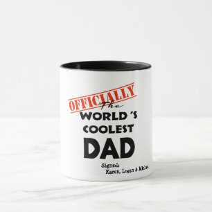Mug papa le plus cool personnalisé cadeau personnalisé