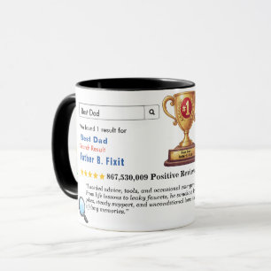 Mug Papa le plus drôle personnalisé