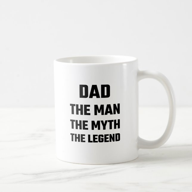 Mug Papa l'homme le mythe la légende (Droite)