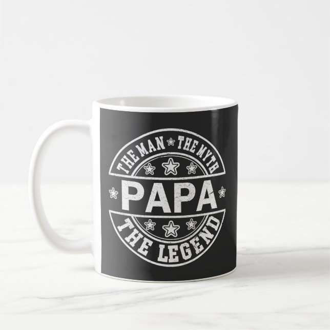 Mug Papa L'Homme Le Mythe La Légende Fête des Pères (Gauche)
