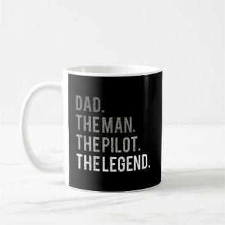 Mug Papa L'Homme Le Pilote La Légende Père Aviation G