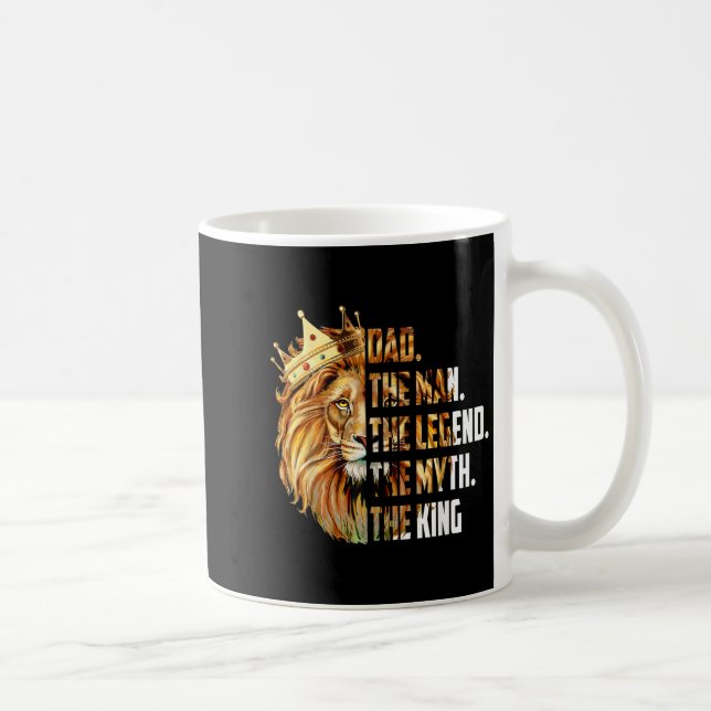 Mug Papa Lion L'Homme Le Mythe La Légende Grand-Père P (Droite)