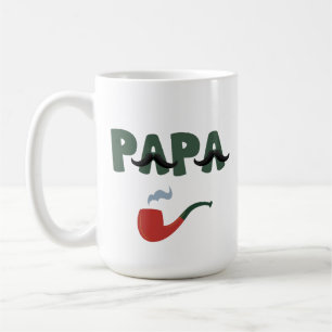 Mug Papa moustache drôle fête des pères 