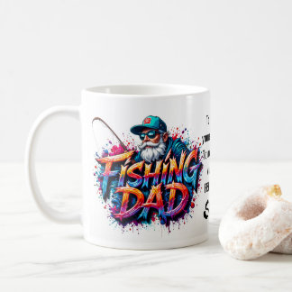 Mug Papa Pêcheur Citation Graffiti de Pêche