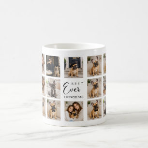 Mug Papa père Bouledogue français photo collage