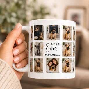 Mug Papa père Bouledogue français photo collage