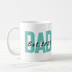 Mug Papa personnalisé Est 2023 Fête des pères de café