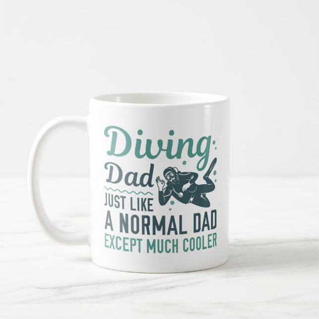 Mug Papa plongeur (Gauche)