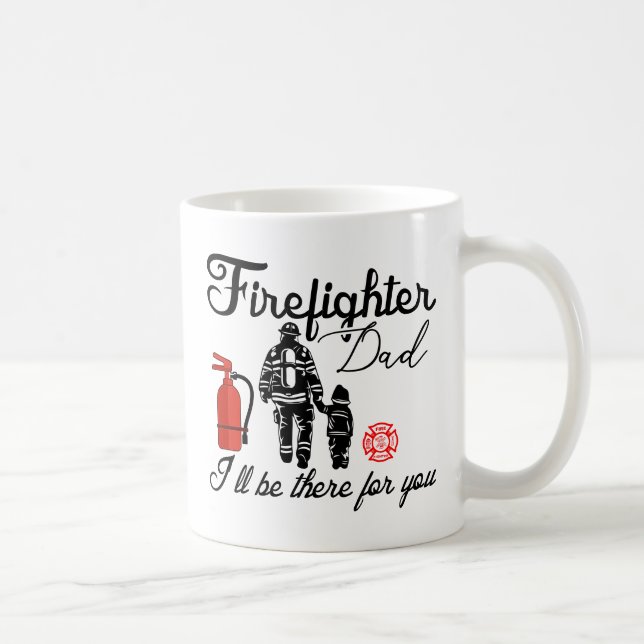 Mug Papa pompier | Cadeaux de Fête des pères (Droite)