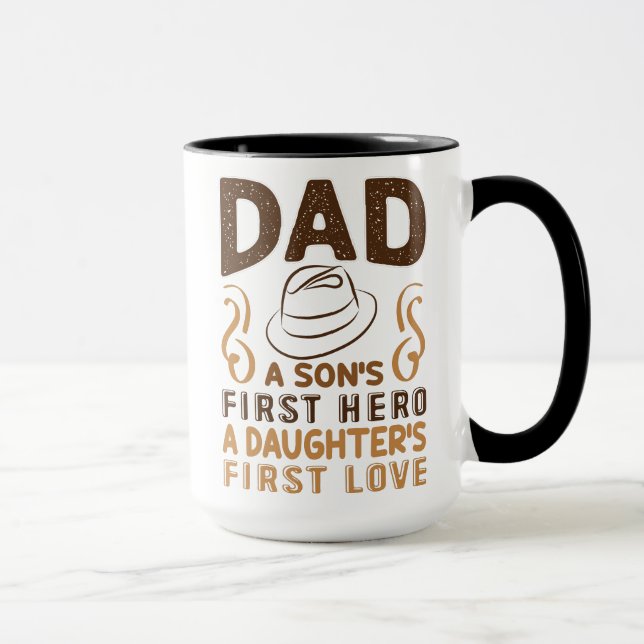 Mug Papa - Premier héros du fils, premier amour de la  (Droite)