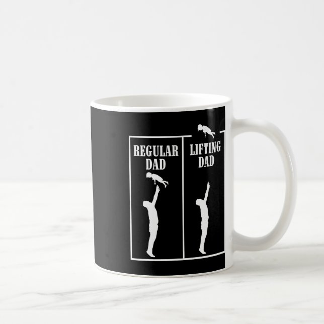 Mug Papa Régulier Levant Papa Drôle Bodybuilding Peser (Droite)