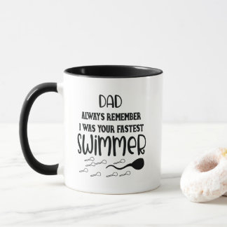 Mug Papa Se Souvient Toujours Que J'Étais Ton Nageur L
