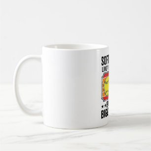 Mug Papa Softball Boules Plus Grosses Chemise Vintage